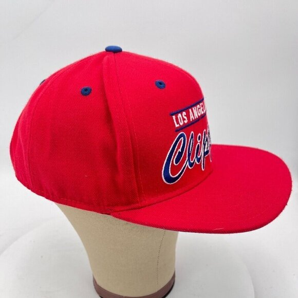 Adidas Los Angeles Clippers LAC NBA Red Blue Ebroidered Snapback Cap Hat - Picture 7 of 10
